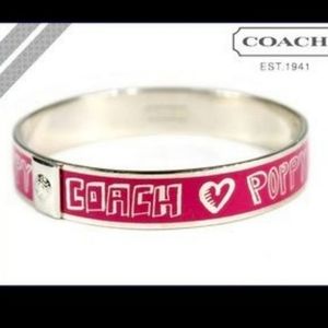 Rare~Limited Edition~COACH ♡POPPY Purple cuff / Bangle Bracelet